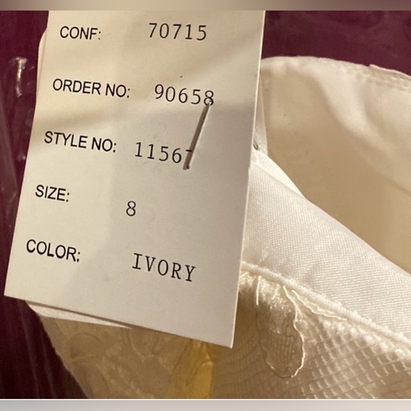 Impression Bridal Ivory short a-line wedding gown - Picture 7 of 9